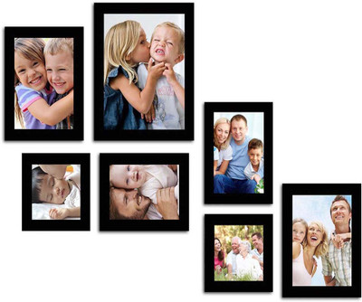 Make Home Happy MDF Photo Frame(Black, 7 Photos)