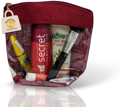 Handcraft Cosmetic Pouch Cosmetic Bag(Maroon)
Handcraft Cosmetic Pouch Cosmetic Bag(Maroon)
