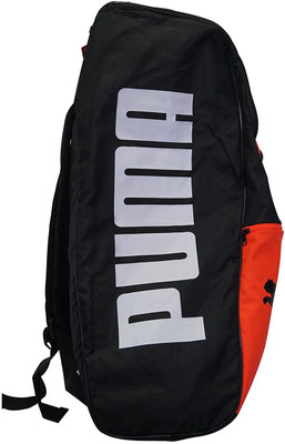 Puma Evo Speed Cricket Back Pack CRICKET BACK PACK(Black, Backpack), Black orange