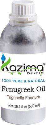 KAZIMA Fenugreek Cold Pressed Carrier Oil (500ML) 100% Pure Natural & Therapeutic Grade Oil(500 ml)
KAZIMA Fenugreek Cold Pressed Carrier Oil (500ML) 100% Pure Natural & Therapeutic Grade Oil(500 ml)