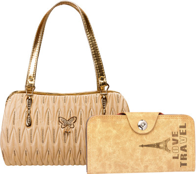Louise Belgium Hand-held Bag(Beige)