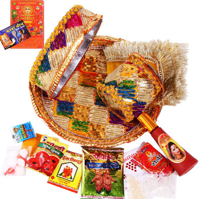 Creativity Centre Traditional Colorful Karwa Chauth Pooja Thali Set Stainless Steel(18 Pieces, Multicolor)
Creativity Centre Traditional Colorful Karwa Chauth Pooja Thali Set Stainless Steel(18 Pieces, Multicolor)