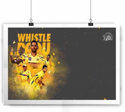 KumkumArts Chennai Super Kings Cricket Players Wall Sticker Poster 12 x 18 Inch HD Quality Material Gloss Paper. Paper Print(18 inch X 12 inch, Rolled)
KumkumArts Chennai Super Kings Cricket Players Wall Sticker Poster 12 x 18 Inch HD Quality Material Gloss Paper. Paper Print(18 inch X 12 inch, Rolled)