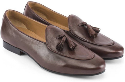 Missimo Belgian Loafers For Men(Brown, Dark brown