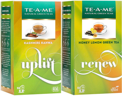 TE-A-ME Honey Lemon Tea & Kashmiri Kahwa Tea Combo Honey, Lemon Green Tea Bags Box(50 Bags)
TE-A-ME Honey Lemon Tea & Kashmiri Kahwa Tea Combo Honey, Lemon Green Tea Bags Box(50 Bags)