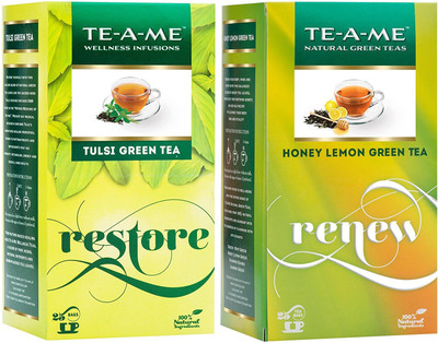 TE-A-ME Honey Lemon Tea & Tulsi Green Tea Combo Honey, Lemon, Tulsi Green Tea Bags Box(50 Bags)
TE-A-ME Honey Lemon Tea & Tulsi Green Tea Combo Honey, Lemon, Tulsi Green Tea Bags Box(50 Bags)
