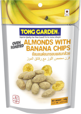 Tong Garden Almonds With Bananas Chips Almonds, Bananas(140 g, Vacuum Pack)