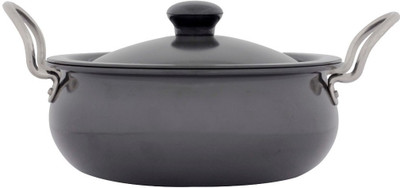 Dailyware Hard Anodized Handi/Stewpot with Anodized lid,304 SS Handles,1.5 ltr,Black Handi 1.5 L with Lid(Aluminium)
Dailyware Hard Anodized Handi/Stewpot with Anodized lid,304 SS Handles,1.5 ltr,Black Handi 1.5 L with Lid(Aluminium)