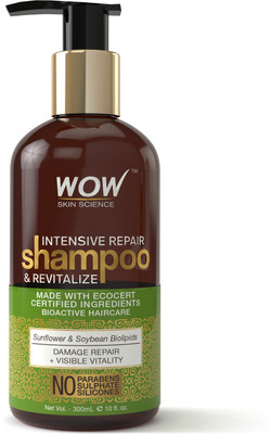WOW SKIN SCIENCE Intensive Repair Shampoo and Revitalize - No Parabens, Sulphates & Silicones(300 ml)
WOW SKIN SCIENCE Intensive Repair Shampoo and Revitalize - No Parabens, Sulphates & Silicones(300 ml)