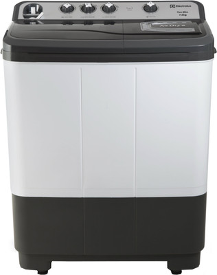 Electrolux 7.3 Semi Automatic Top Load Washer with Dryer(ES73GLDG), Navy blue and white