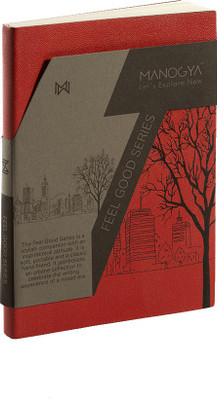 MANOGYA Regular Notebook(FEEL GOOD SERIES, Red)