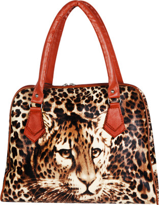 CRAWLER Girls Casual Brown Leatherette Sling Bag