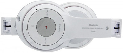 BJA StylishS460Hdphone069 Smart Headphones(Wireless), White