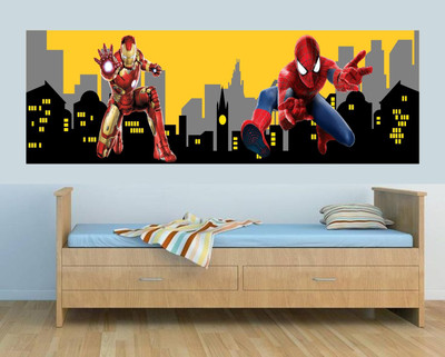 eco print Spider man & Iron Man 17 x 50 inch wall Vinyl Poster sticker Sticker(Pack of 1, Multicolor
eco print Spider man & Iron Man 17 x 50 inch wall Vinyl Poster sticker Sticker(Pack of 1, Multicolor
