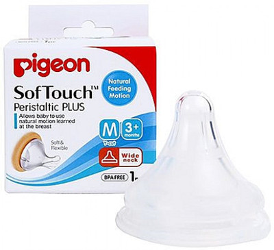 Pigieon Pigeon - Softouch Peristaltic Plus Nipple M - 1 Piece Medium Flow Nipple(Pack of 1 Nipple)
Pigieon Pigeon - Softouch Peristaltic Plus Nipple M - 1 Piece Medium Flow Nipple(Pack of 1 Nipple)