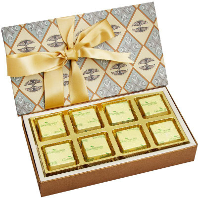 Ghasitaram Gifts Grey 8 pcs Chocolate Box Fudges(120 g)