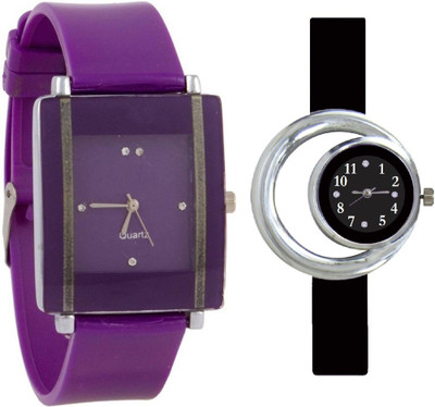 KNACK Purple square shape simple and professional and Black round ring new simple and attractive women Watch - For Girls
KNACK Purple square shape simple and professional and Black round ring new simple and attractive women Watch - For Girls