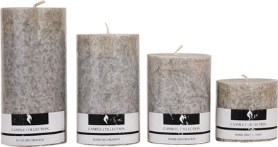 Ein Sof Designer Candle(Grey, Pack of 4)