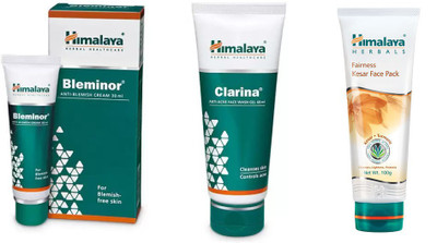Himalaya bleminor anti blemish cream,clarina anti acne face wash gel, fairness kesar face pack(Set of 3)
Himalaya bleminor anti blemish cream,clarina anti acne face wash gel, fairness kesar face pack(Set of 3)