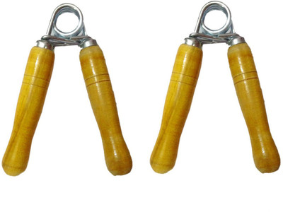 HAWKISH WOODEN HANDLE HAND GRIPPER FOR HAND STRENGTH Hand Grip/Fitness Grip(Yellow)