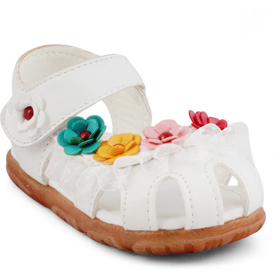 KITTENS Girls Velcro Flats(White