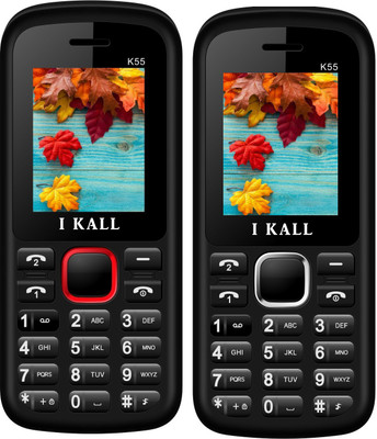 I Kall K55 Combo Of Two Mobile(Red, White)