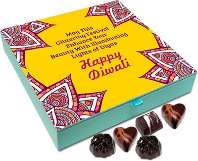 Chocholik Diwali Sweets - May The Diwali Festival Help You To Brighten Up Your Life Chocolate Box - 9pc Truffles(108 g)
Chocholik Diwali Sweets - May The Diwali Festival Help You To Brighten Up Your Life Chocolate Box - 9pc Truffles(108 g)