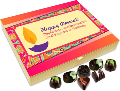 Chocholik Diwali Sweets - May Goddess Laxmi Bless You Wit Lots Of Wealth This Diwali Chocolate Box - 20pc Truffles(240 g)
Chocholik Diwali Sweets - May Goddess Laxmi Bless You Wit Lots Of Wealth This Diwali Chocolate Box - 20pc Truffles(240 g)