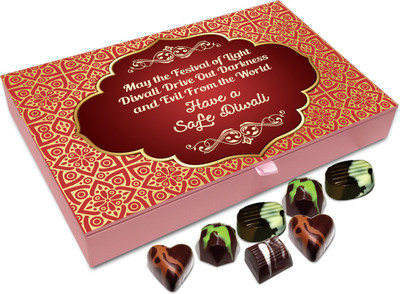 Chocholik Diwali Sweets - Have A Safe And Cheerful Deepawali Chocolate Box - 12pc Truffles(144 g)
Chocholik Diwali Sweets - Have A Safe And Cheerful Deepawali Chocolate Box - 12pc Truffles(144 g)