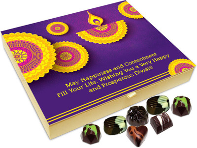 Chocholik Diwali Gift - May Your Life Is Loaded With Happiness This Diwali Chocolate Box - 20pc Truffles(240 g)
Chocholik Diwali Gift - May Your Life Is Loaded With Happiness This Diwali Chocolate Box - 20pc Truffles(240 g)