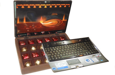 Innovative Diwali Chocolate Gift in Wooden Box Truffles(300 g)