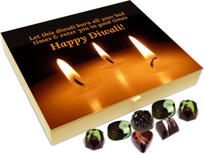 Chocholik Diwali Gift Box - Let This Deepavali Burn All Your Bad Times Chocolate Box - 20pc Truffles(240 g)
Chocholik Diwali Gift Box - Let This Deepavali Burn All Your Bad Times Chocolate Box - 20pc Truffles(240 g)