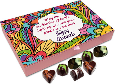 Chocholik Diwali Sweets - May The Diwali Festival Light Up Your Lives Chocolate Box - 12pc Truffles(144 g)
Chocholik Diwali Sweets - May The Diwali Festival Light Up Your Lives Chocolate Box - 12pc Truffles(144 g)