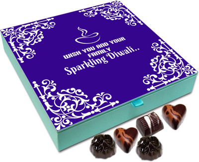 Chocholik Diwali Gift - Wishing You And Your Family A Joyous And Sparkling Diwali Chocolate Box - 9pc Truffles(108 g)
Chocholik Diwali Gift - Wishing You And Your Family A Joyous And Sparkling Diwali Chocolate Box - 9pc Truffles(108 g)