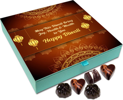 Chocholik Diwali Sweets - May This Diwali Bring Joy Health And Wealth Chocolate Box - 9pc Truffles(108 g)
Chocholik Diwali Sweets - May This Diwali Bring Joy Health And Wealth Chocolate Box - 9pc Truffles(108 g)
