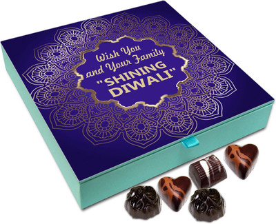 Chocholik Diwali Sweets - Wishing You And Your Family A Very Shining Diwali Chocolate Box - 9pc Truffles(108 g)
Chocholik Diwali Sweets - Wishing You And Your Family A Very Shining Diwali Chocolate Box - 9pc Truffles(108 g)