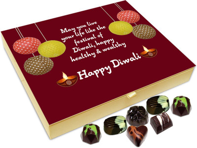 Chocholik Diwali Gift Box - Have A Very Healthy And Wealthy Diwali Chocolate Box - 20pc Truffles(240 g)
Chocholik Diwali Gift Box - Have A Very Healthy And Wealthy Diwali Chocolate Box - 20pc Truffles(240 g)