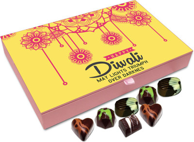 Chocholik Diwali Gift - On This Diwali May Truth Wins Over Lie Chocolate Box - 12pc Truffles(144 g)
Chocholik Diwali Gift - On This Diwali May Truth Wins Over Lie Chocolate Box - 12pc Truffles(144 g)