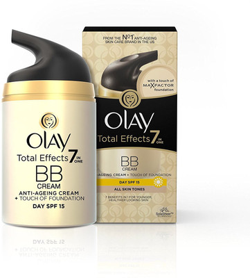 Olay Olay Total Effects Bb Cream Touch of Foundation With Free Nail Paint Remover(Set of 2)
Olay Olay Total Effects Bb Cream Touch of Foundation With Free Nail Paint Remover(Set of 2)