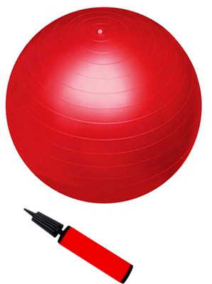 Instafit Fitness Ball Gym Ball(With Pump), Red