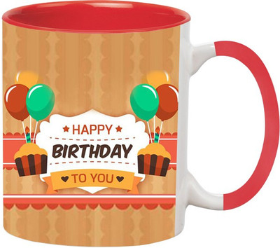 Ashvah Happy Birthday 1564 Ceramic Mug(350 ml), Red
Ashvah Happy Birthday 1564 Ceramic Mug(350 ml), Red