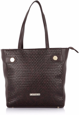 Caprese Women Casual Brown Leatherette Sling Bag