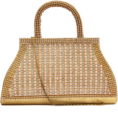 jolie Casual Gold Clutch