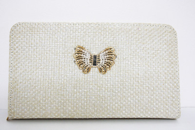 Mcnt Casual Beige Clutch