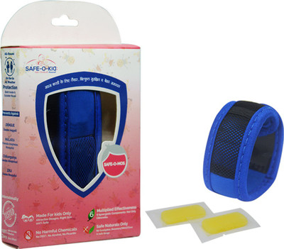 Safe-O-Kid BLUE Anti-Mosquito Wristband, 2 Refills, 6 FREE Mosquito Patches, DEET-Free, Reusable, Baby Safe Mosquito Repellent Band
Safe-O-Kid BLUE Anti-Mosquito Wristband, 2 Refills, 6 FREE Mosquito Patches, DEET-Free, Reusable, Baby Safe Mosquito Repellent Band