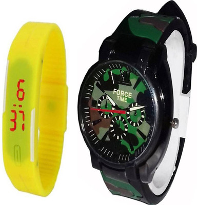 ARIHANT RETAILS Force Analog watch with LED digita band watch (Also best for gifting) Watch - For Boys & Girls
ARIHANT RETAILS Force Analog watch with LED digita band watch (Also best for gifting) Watch - For Boys & Girls