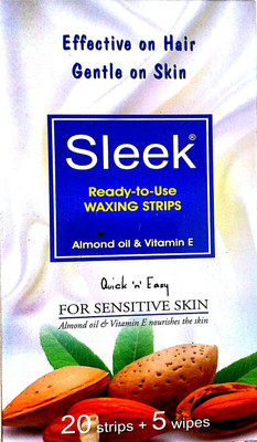 SLEEK Waxing Strips for Sensitive Skin ALMOND OIL & VITAMIN E (Pack OF 2) Strips(5 g, Set of 2)
SLEEK Waxing Strips for Sensitive Skin ALMOND OIL & VITAMIN E (Pack OF 2) Strips(5 g, Set of 2)