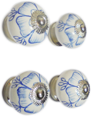 AGELESS AZYRA Ceramic Cabinet/Draw Knob(Blue Pack of 4)