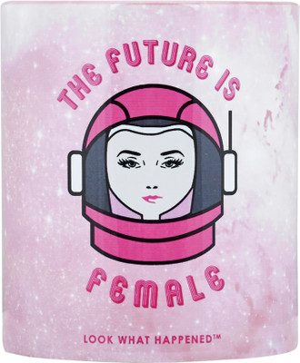 look what happened Coffee - FUTURE IS FEMALE Ceramic Mug(350 ml), Multicolor
