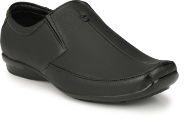BIG JUNIOR Big Size Formal Slip On For Men(Black